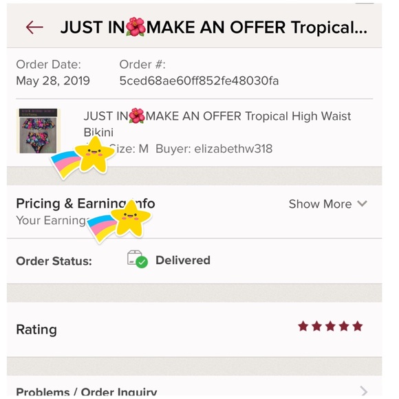 5️⃣🌟 1 SMALL LEFT 🌺Tropical High Waist Bikini - Picture 8 of 8